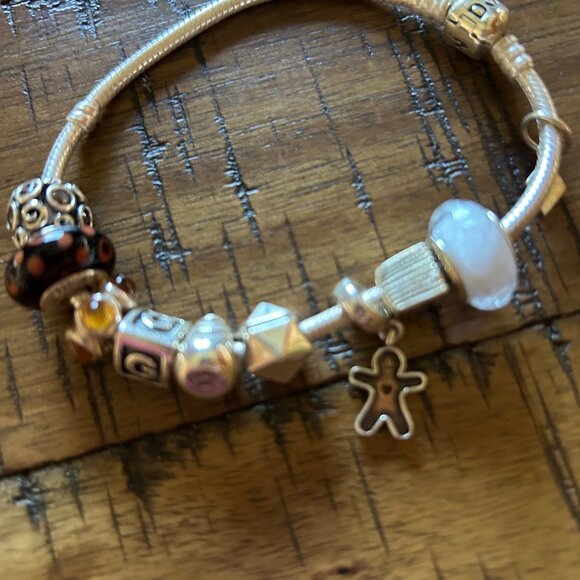 Pandora Sliver Clasp Charm Bracelet - Picture 1 of 5